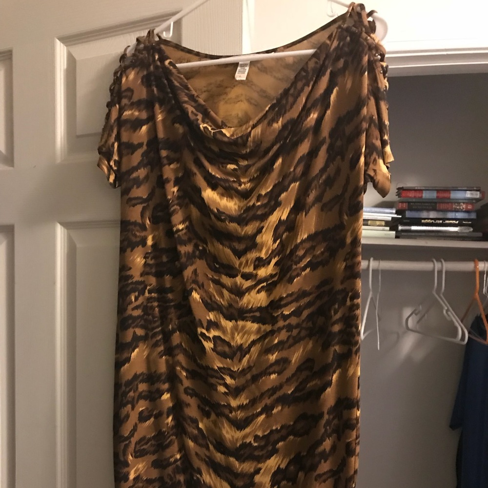 DVF leopard dress